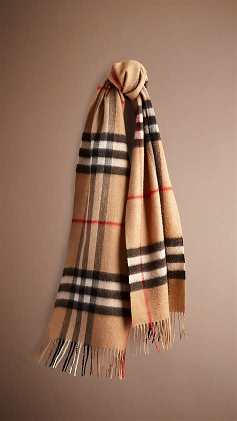 burberry heritage check cashmere scarf camel check|burberry cashmere check scarf price.